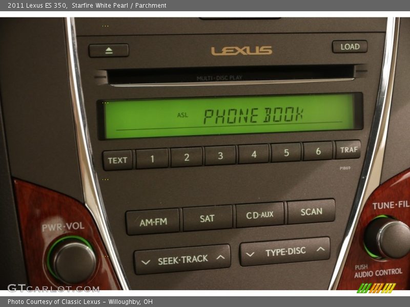 Starfire White Pearl / Parchment 2011 Lexus ES 350