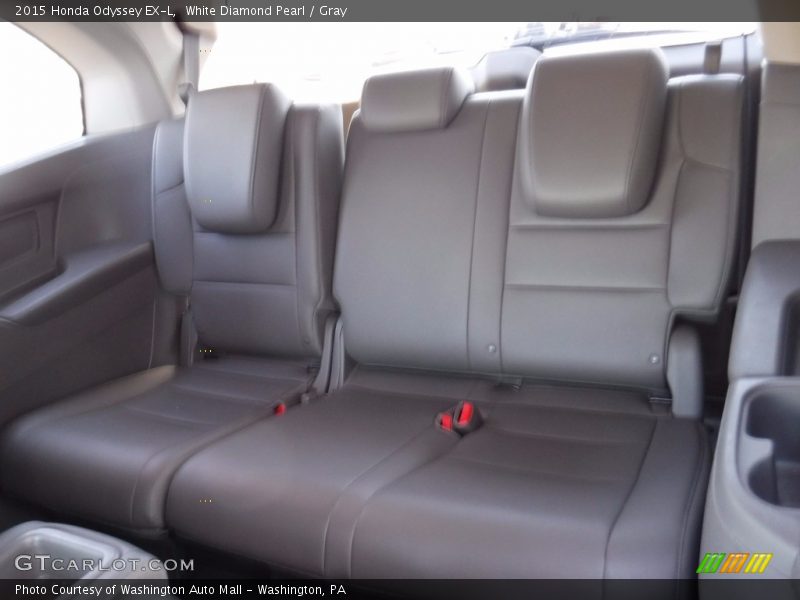 White Diamond Pearl / Gray 2015 Honda Odyssey EX-L
