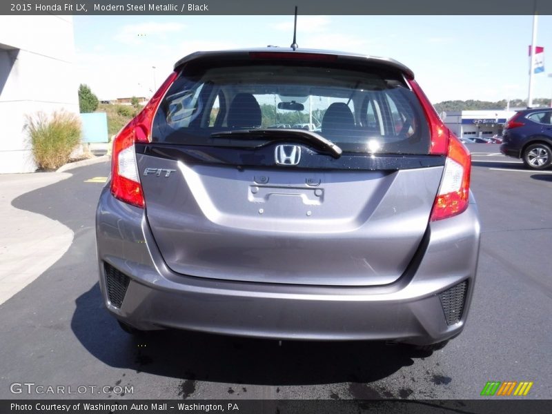 Modern Steel Metallic / Black 2015 Honda Fit LX