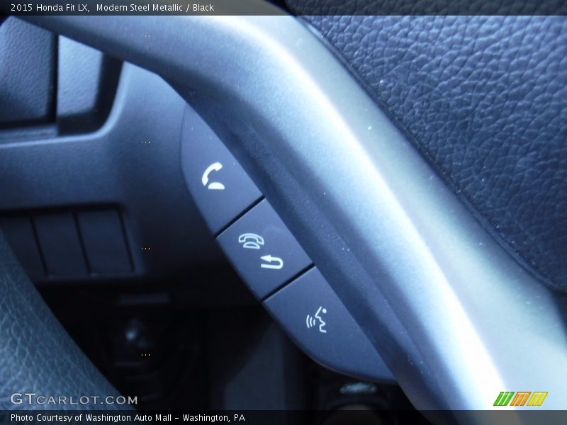 Modern Steel Metallic / Black 2015 Honda Fit LX