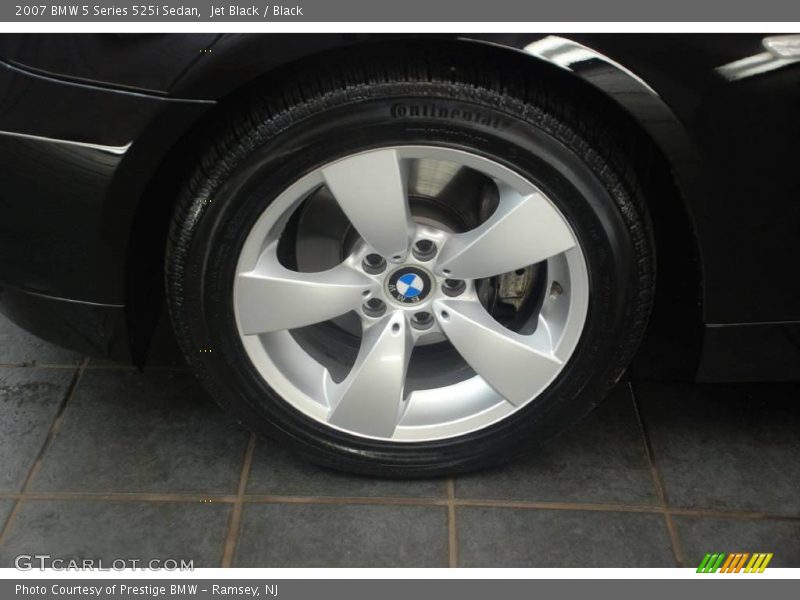 Jet Black / Black 2007 BMW 5 Series 525i Sedan