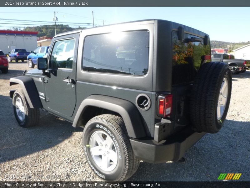 Rhino / Black 2017 Jeep Wrangler Sport 4x4