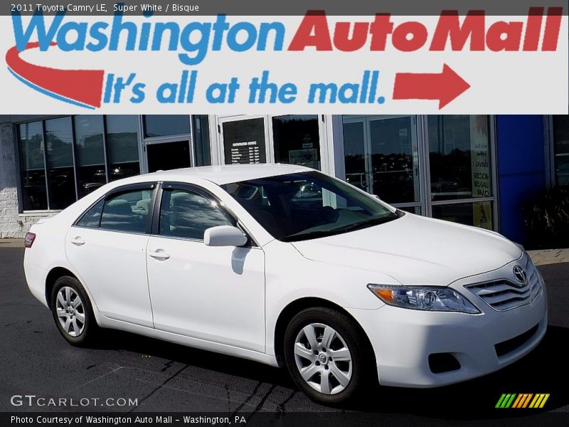 Super White / Bisque 2011 Toyota Camry LE