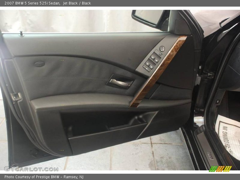 Jet Black / Black 2007 BMW 5 Series 525i Sedan