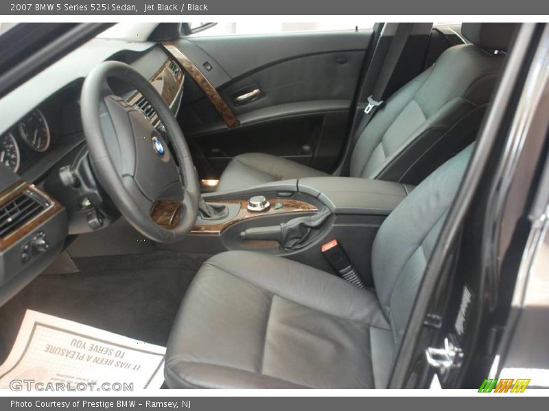 Jet Black / Black 2007 BMW 5 Series 525i Sedan