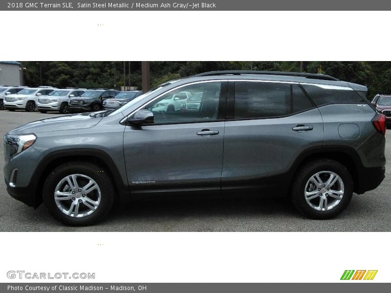 Satin Steel Metallic / Medium Ash Gray/­Jet Black 2018 GMC Terrain SLE