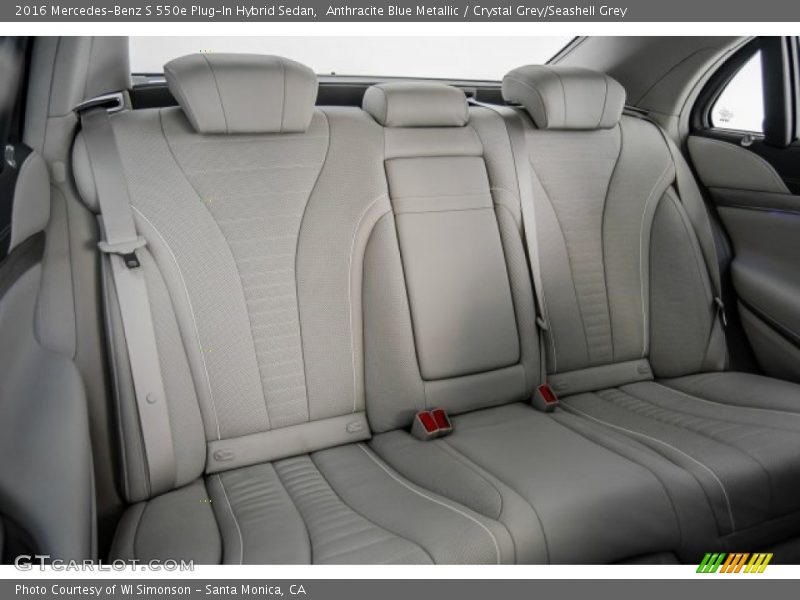 Anthracite Blue Metallic / Crystal Grey/Seashell Grey 2016 Mercedes-Benz S 550e Plug-In Hybrid Sedan