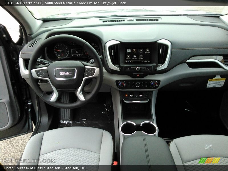 Satin Steel Metallic / Medium Ash Gray/­Jet Black 2018 GMC Terrain SLE
