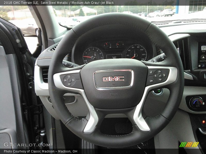 Satin Steel Metallic / Medium Ash Gray/­Jet Black 2018 GMC Terrain SLE