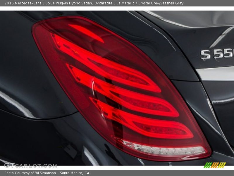 Anthracite Blue Metallic / Crystal Grey/Seashell Grey 2016 Mercedes-Benz S 550e Plug-In Hybrid Sedan
