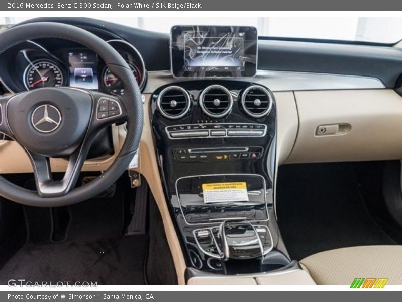 Polar White / Silk Beige/Black 2016 Mercedes-Benz C 300 Sedan