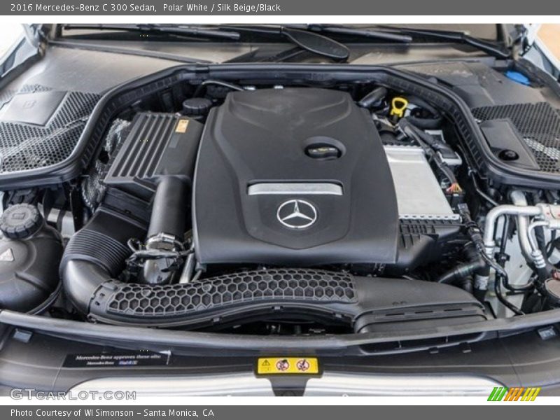 Polar White / Silk Beige/Black 2016 Mercedes-Benz C 300 Sedan