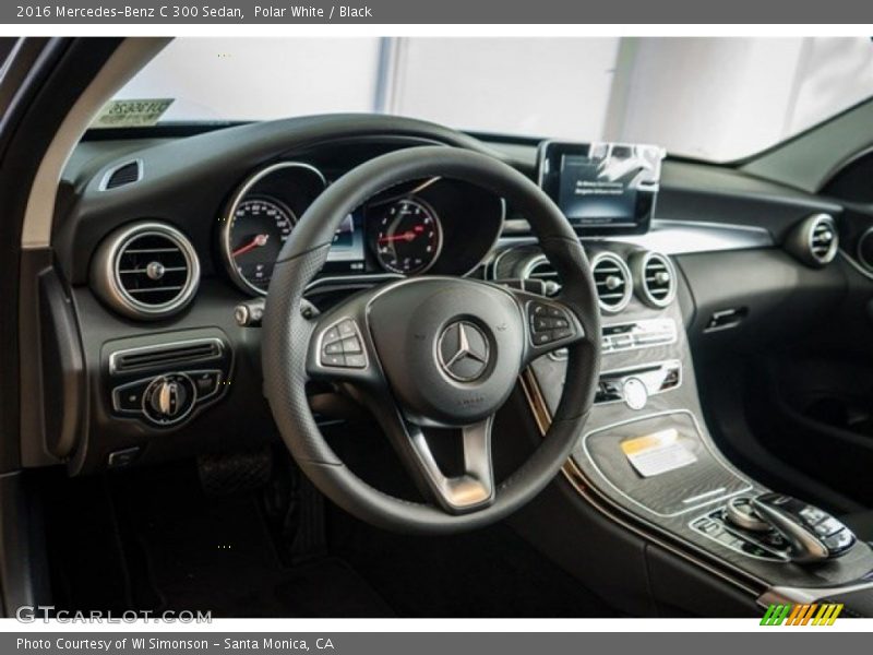 Polar White / Black 2016 Mercedes-Benz C 300 Sedan