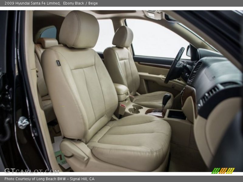 Ebony Black / Beige 2009 Hyundai Santa Fe Limited