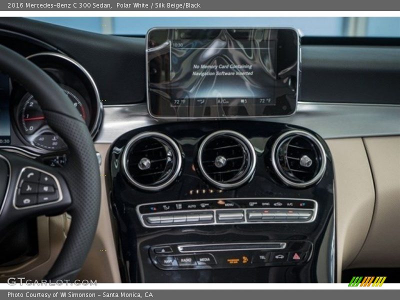 Polar White / Silk Beige/Black 2016 Mercedes-Benz C 300 Sedan
