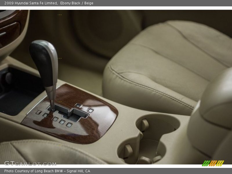 Ebony Black / Beige 2009 Hyundai Santa Fe Limited