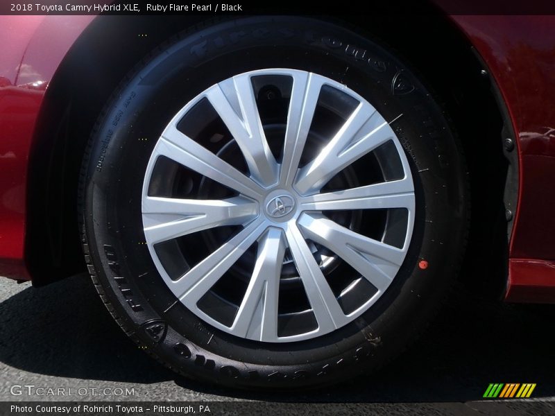 Ruby Flare Pearl / Black 2018 Toyota Camry Hybrid XLE