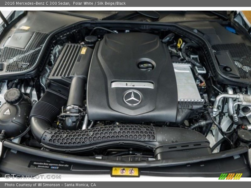 Polar White / Silk Beige/Black 2016 Mercedes-Benz C 300 Sedan