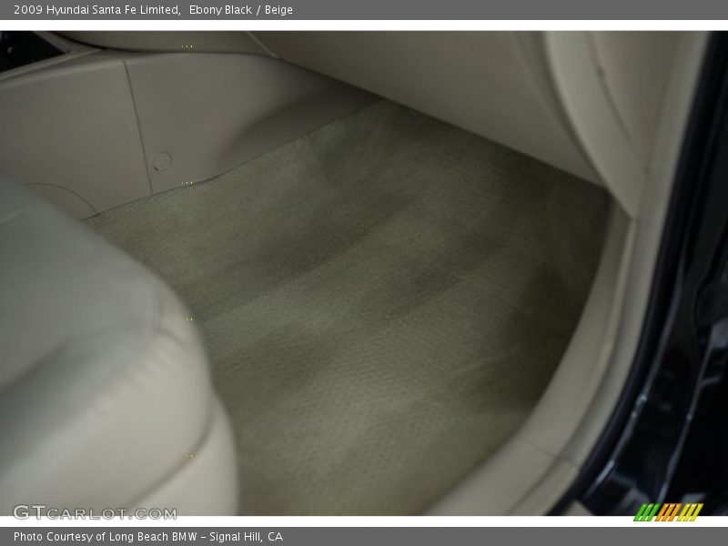 Ebony Black / Beige 2009 Hyundai Santa Fe Limited