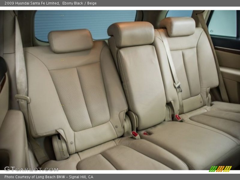 Ebony Black / Beige 2009 Hyundai Santa Fe Limited