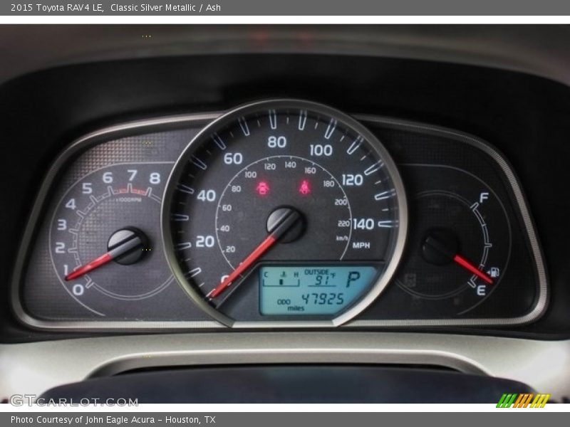 Classic Silver Metallic / Ash 2015 Toyota RAV4 LE