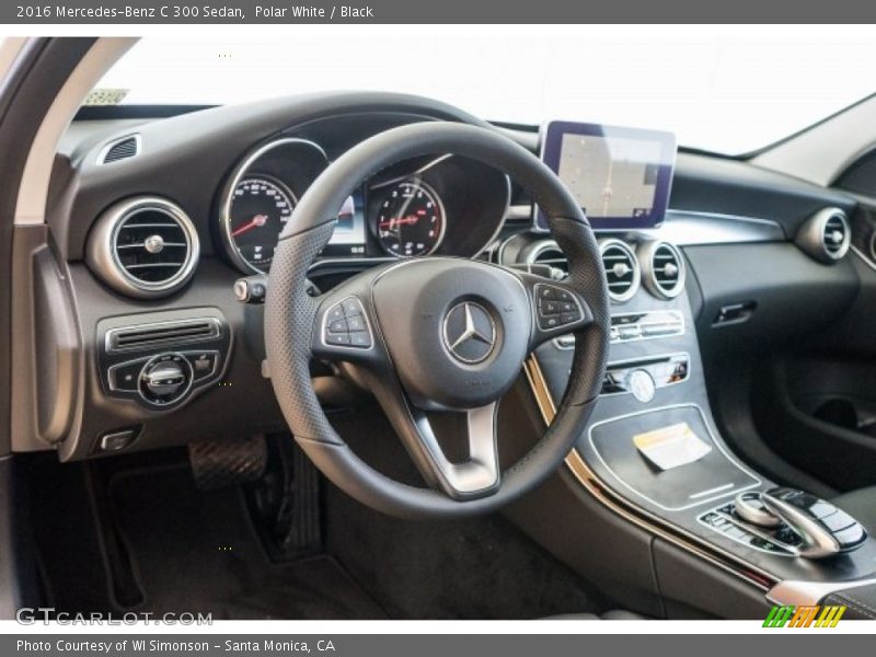 Polar White / Black 2016 Mercedes-Benz C 300 Sedan