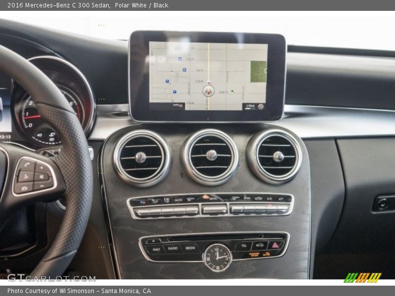 Polar White / Black 2016 Mercedes-Benz C 300 Sedan