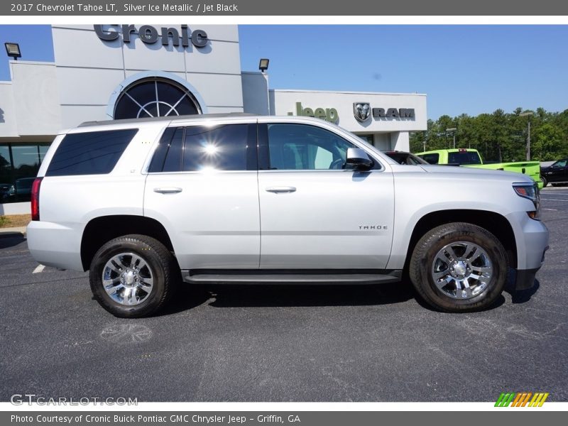 Silver Ice Metallic / Jet Black 2017 Chevrolet Tahoe LT