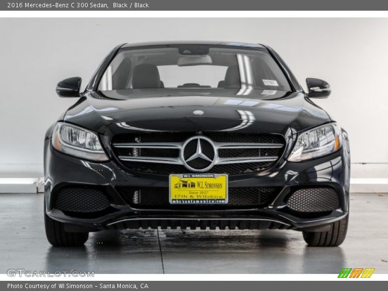 Black / Black 2016 Mercedes-Benz C 300 Sedan