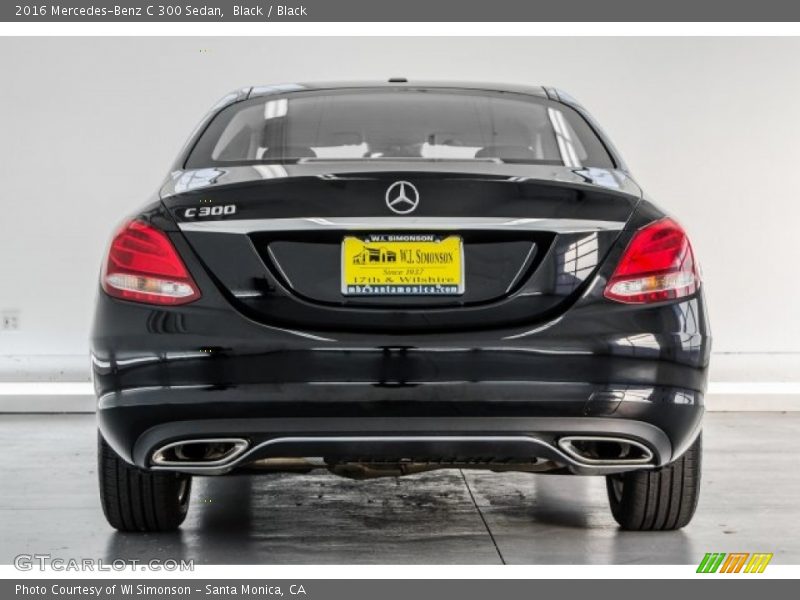 Black / Black 2016 Mercedes-Benz C 300 Sedan