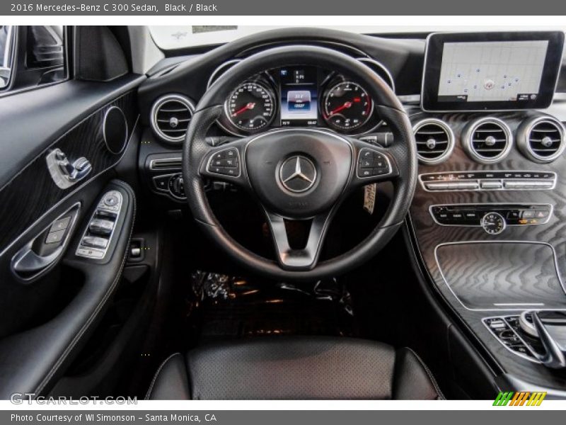 Black / Black 2016 Mercedes-Benz C 300 Sedan