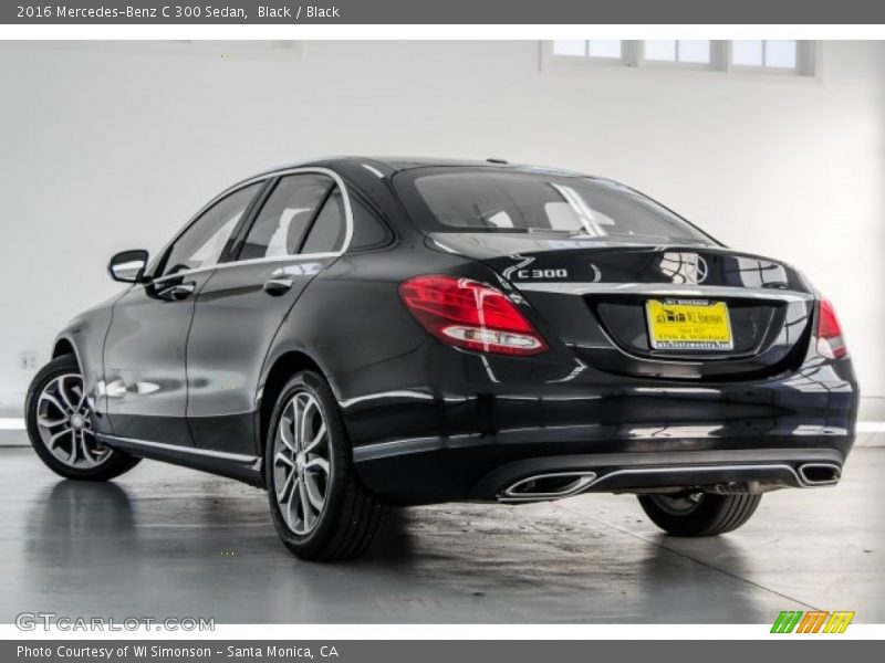 Black / Black 2016 Mercedes-Benz C 300 Sedan