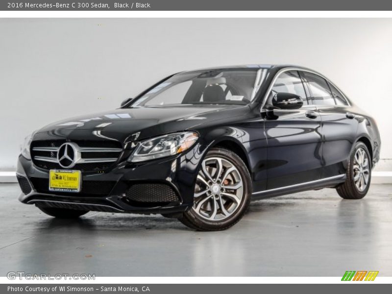 Black / Black 2016 Mercedes-Benz C 300 Sedan