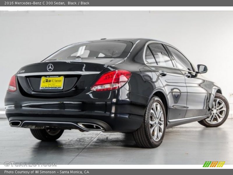 Black / Black 2016 Mercedes-Benz C 300 Sedan