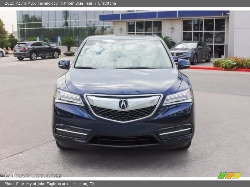 Fathom Blue Pearl / Graystone 2015 Acura MDX Technology
