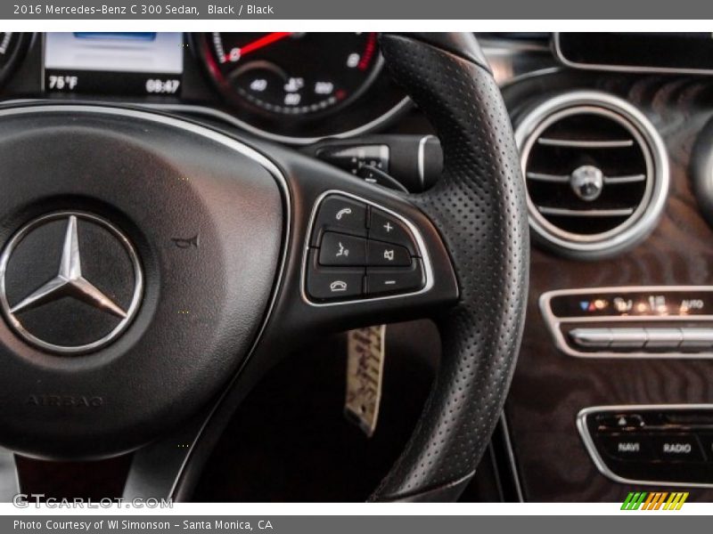 Black / Black 2016 Mercedes-Benz C 300 Sedan