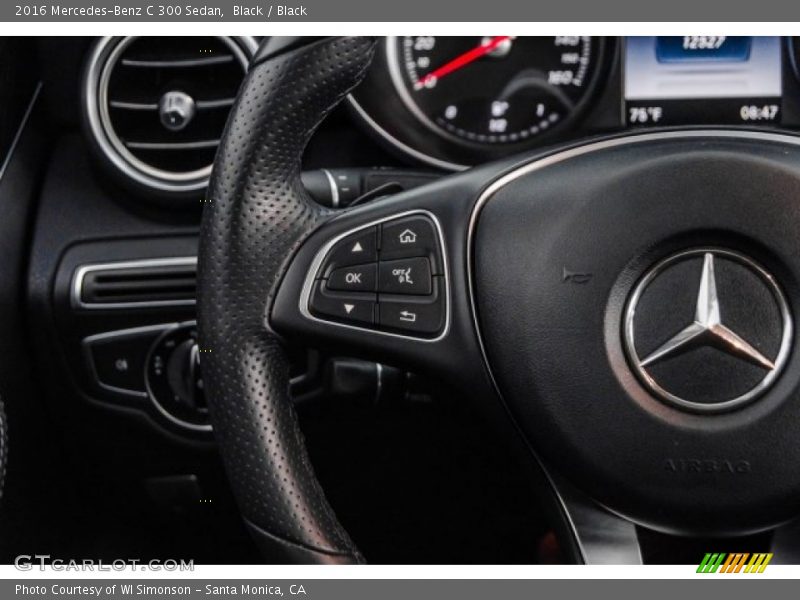Black / Black 2016 Mercedes-Benz C 300 Sedan