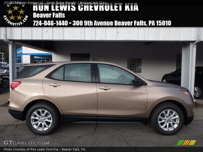 Sandy Ridge Metallic / Medium Ash Gray 2018 Chevrolet Equinox LS