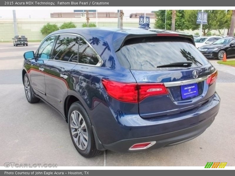 Fathom Blue Pearl / Graystone 2015 Acura MDX Technology