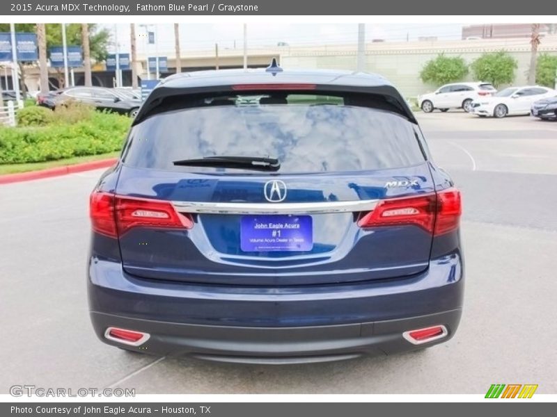 Fathom Blue Pearl / Graystone 2015 Acura MDX Technology