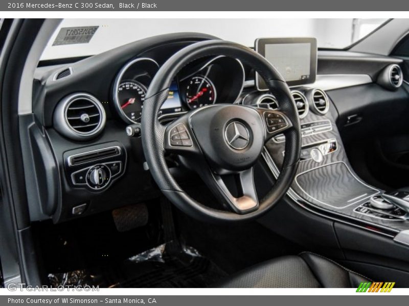 Black / Black 2016 Mercedes-Benz C 300 Sedan