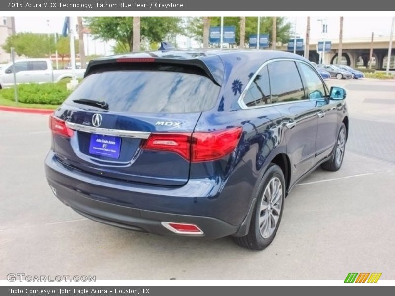 Fathom Blue Pearl / Graystone 2015 Acura MDX Technology