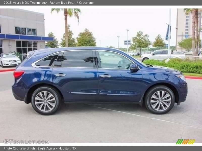 Fathom Blue Pearl / Graystone 2015 Acura MDX Technology
