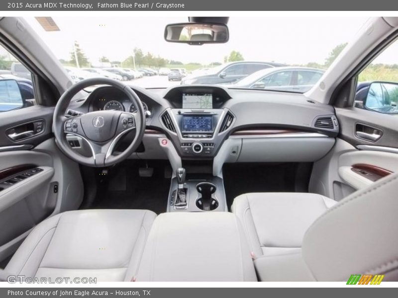 Fathom Blue Pearl / Graystone 2015 Acura MDX Technology