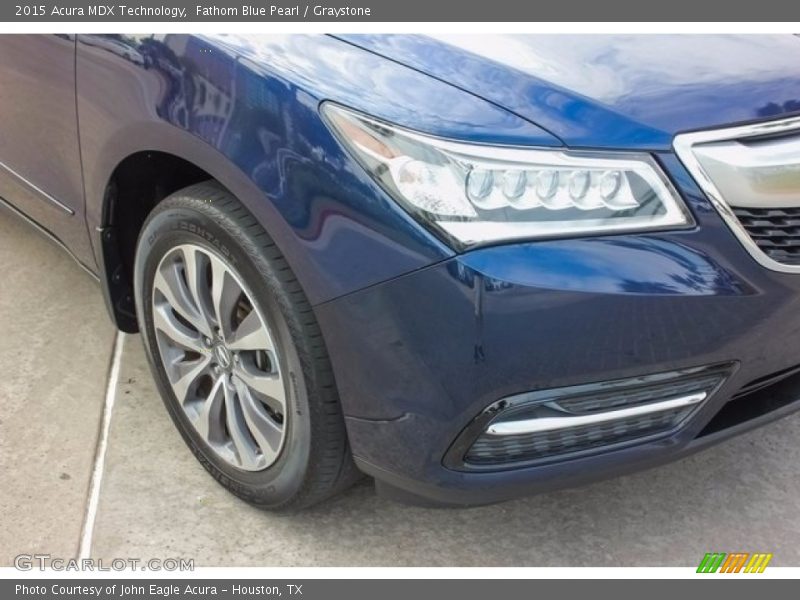 Fathom Blue Pearl / Graystone 2015 Acura MDX Technology
