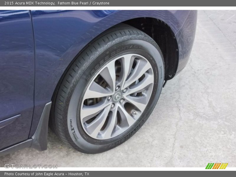 Fathom Blue Pearl / Graystone 2015 Acura MDX Technology