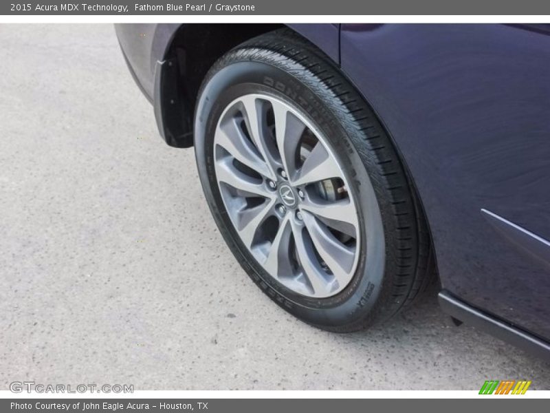 Fathom Blue Pearl / Graystone 2015 Acura MDX Technology