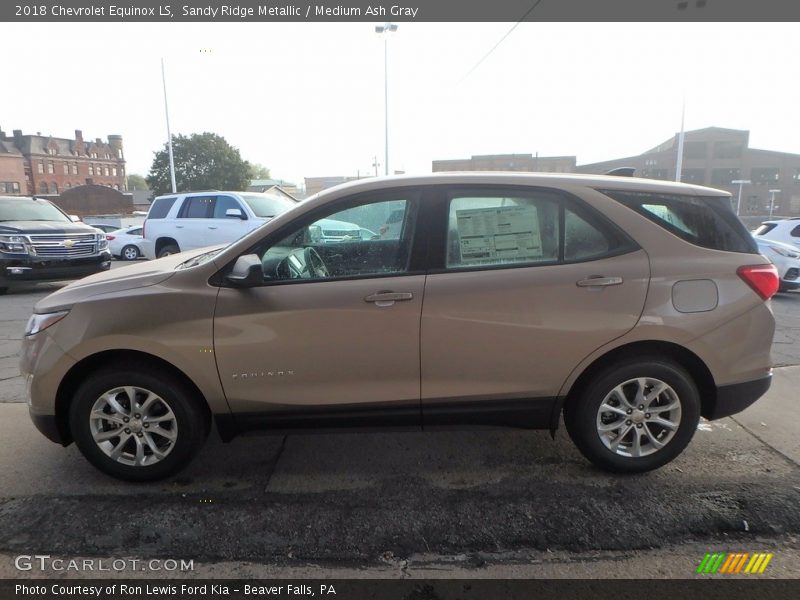Sandy Ridge Metallic / Medium Ash Gray 2018 Chevrolet Equinox LS