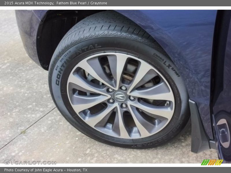 Fathom Blue Pearl / Graystone 2015 Acura MDX Technology