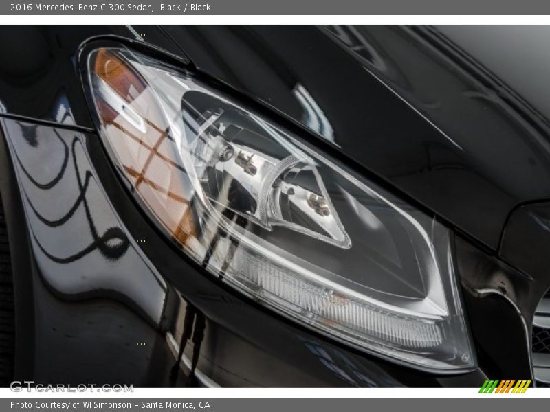 Black / Black 2016 Mercedes-Benz C 300 Sedan